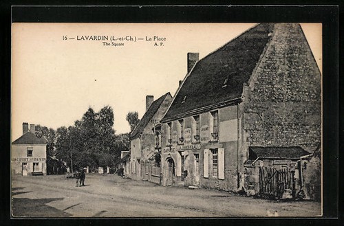Cpa lavardin place - lavardin,,