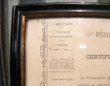 Cadre  Napoléon III noir/or