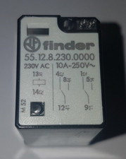 Relai - FINDER 55.12.8.230.0000 - 230VAC - 10A - 2RT - NEUF