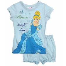 DISNEY pyjacourt pyjashort pyjama princesse CENDRILLON bleu taille 2 ans neuf