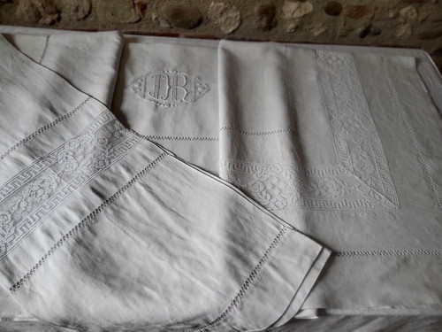 N31 ancienne parure drap lin - n31,