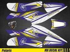Kit Déco Quad / Atv Decal Kit Polaris Scrambler Trailblazer  - Blue Arrow