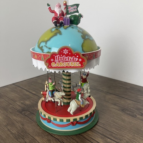 Lemax yuletide carousel - yuletide, lights