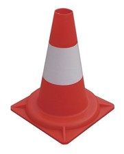 Cône de signalisation PE, 1 bande, par 10 pièces MW Tools VK200315