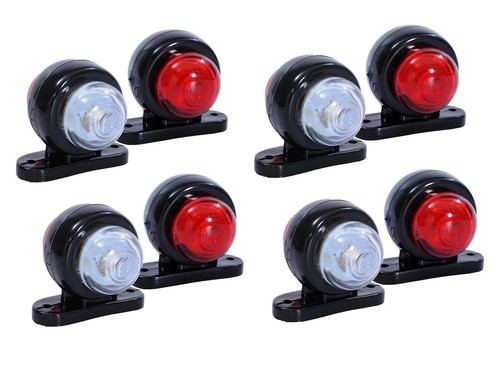 Rouge blanc angle marquage - blanc,