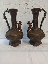 Paire De Vase Bronze Et