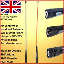 Antenne VHF Airband BNC SMA Femelle Mâle AOR Uniden Icom Whistler Quanshang NEUF