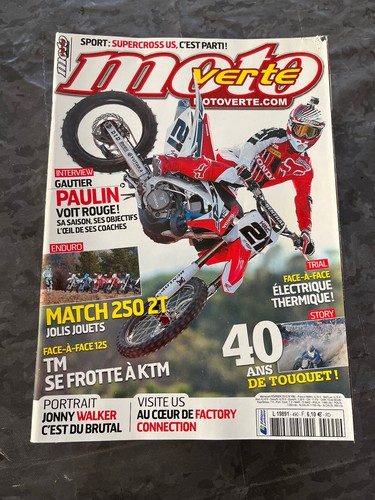 Moto verte 490 revue - verte,