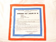 MILITARIA - MOUCHOIR D'INSTRUCTIONS - RHIN DANUBE - N°9 - TBE