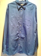 SONOMA Mens Blue Casual Button