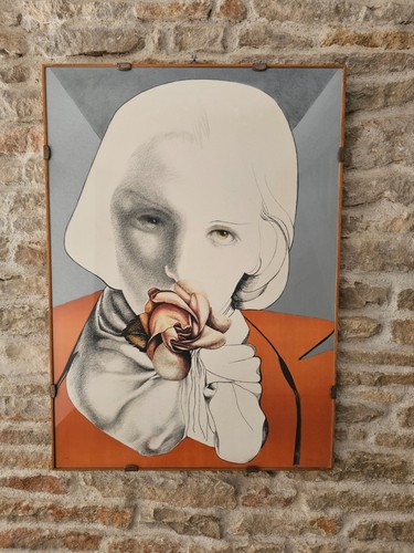 Tableau lithographie femme - femme, à