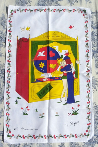 Torchon les amoureux peynet - amoureux,