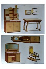 2 ESTAMPES ORIGINALES Salle à