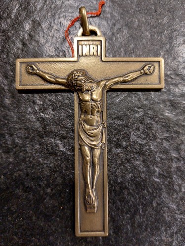 Croix avec christ bronze - christ,