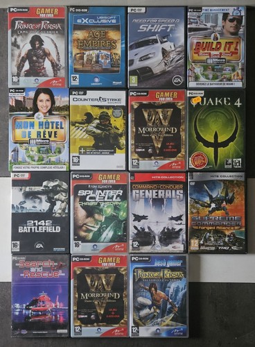 Lot jeux pour - de, pc-