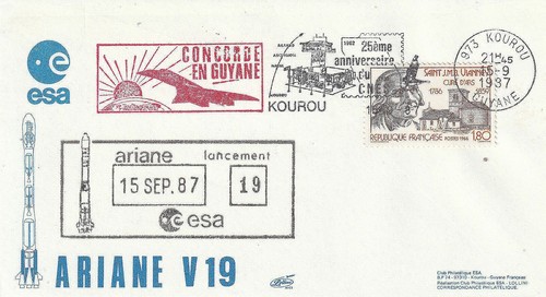 Esa enveloppe 1987 fusée - enveloppe,