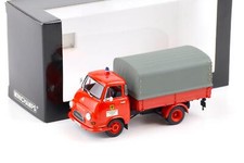 1:43 Minichamps Hanomag Coursier Camion à Benne Pompier Dortmund Red