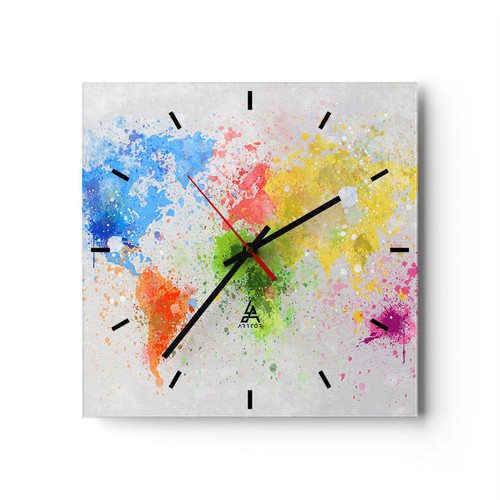 Horloge murale verre - horloge,