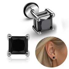 2 Boucles D'Oreilles En Acier