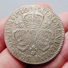 Louis XIV - Ecu aux 3