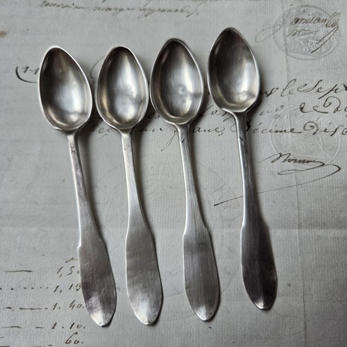 Cuillères moka argent 33g - cuillères,