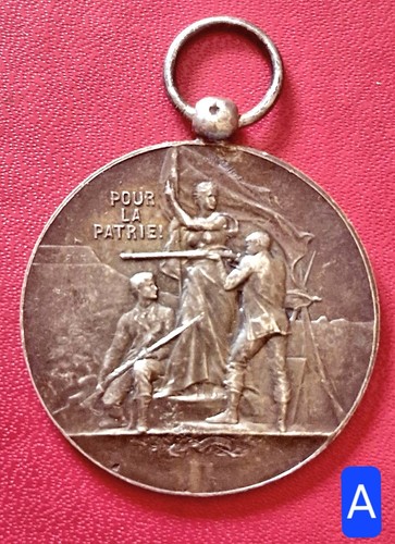 Belle médaille argent g - argent,