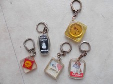 ANCIENS PORTE CLE SHELL PHILIPPS SUCHARD JONHY WALKER LOTS DE 5 