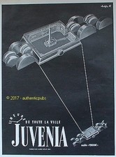PUBLICITE JUVENIA MONTRE SUISSE MODELE VENDOME SIGNE AUREL DE 1949 FRENCH AD PUB
