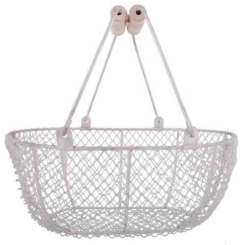 Panier métallique petit avec - métallique,