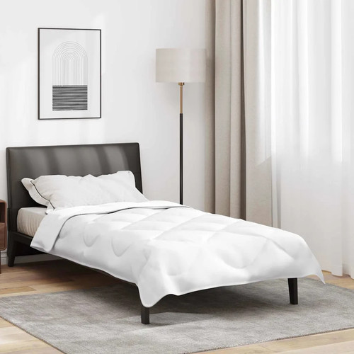 Duvet blanc polyester - duvet, 2-en-1
