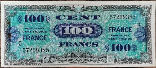 Billet 100 francs 1944 - , france