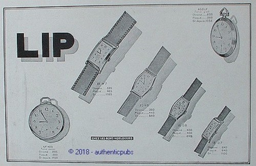 Publicite lip montre bracelet - montre,