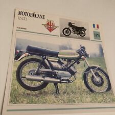 Motobécane 125 LT3 1976 carte moto de collection Atlas France