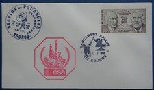 France, enveloppe avec cachet lancement Ariane, 17 mai 1988