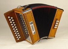 Accordéon diatonique Hohner Morgane II en Sol/Do (G/C) avec housse et Bretelles