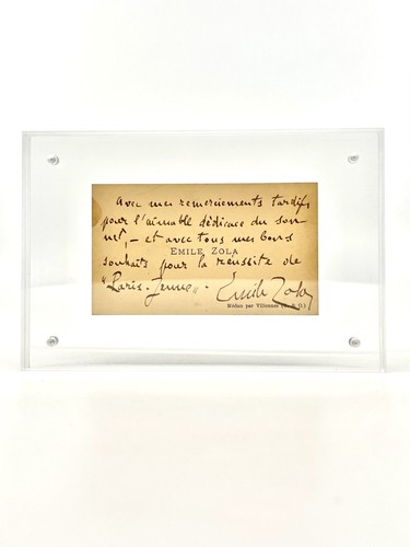 émile zola carte de - zola,