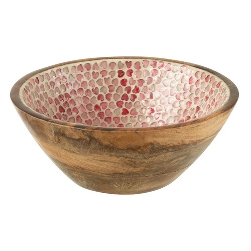 Saladier mosaïque cœur - cœur, en