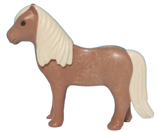 Playmobil figurine poney ferme - poney,