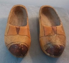 Paire De Sabot En Bois Ancien ,  Sabots En Bois