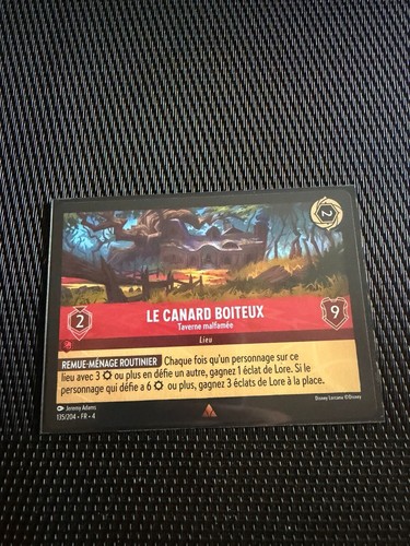 Carte lorcana canard - carte, le