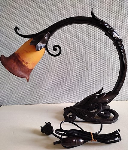 Lampe art nouveau deco - /, fer