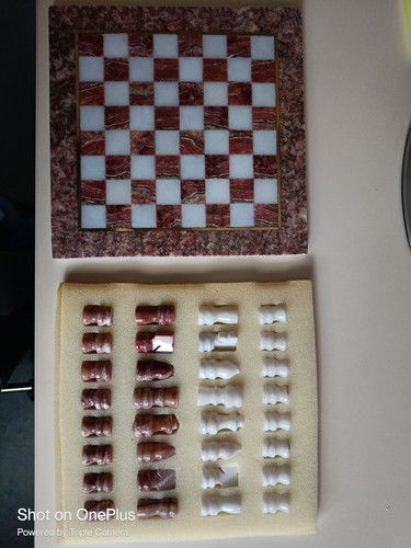 Jeu échec marbre neuf - d'échec,
