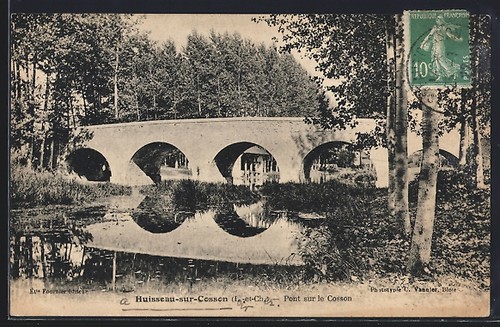 Cpa huisseau sur cosson - huisseau-sur-cosson,, pont