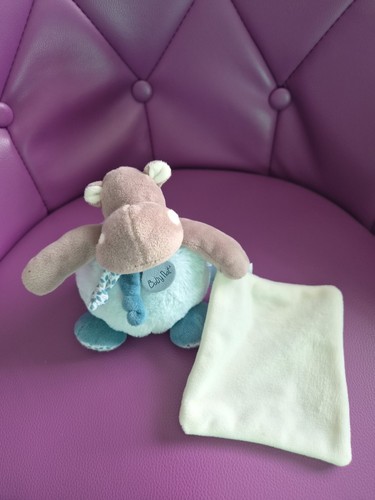 Doudou mouchoir hippopotame - mouchoir,