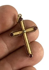 Bijou Ancien Pendentif Croix