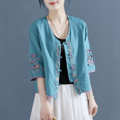 Veste coton boutons - en,