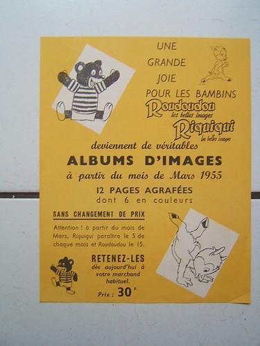 Flyer promo roudoudou et - ,