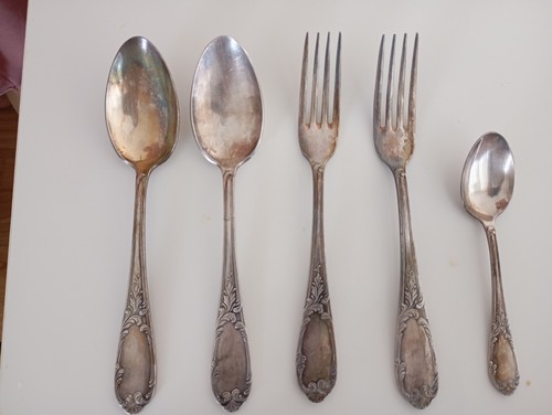 Lot couverts anciens - 5,