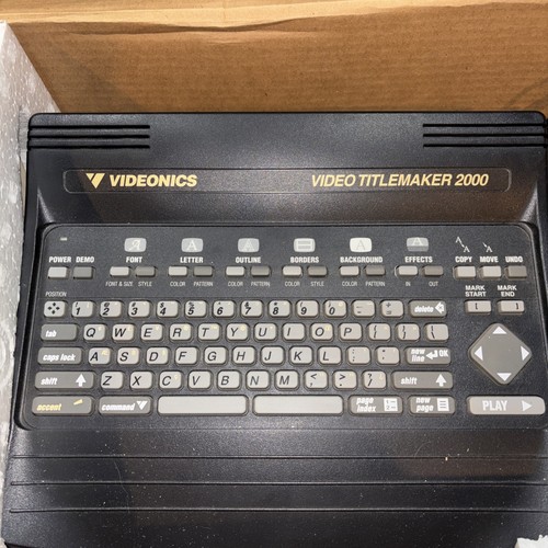 Videonics titlemaker 2000 - videonics,