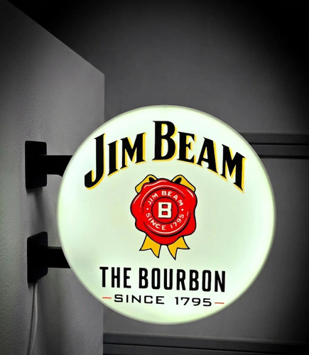Enseigne jim beam lumineuse - enseigne,
